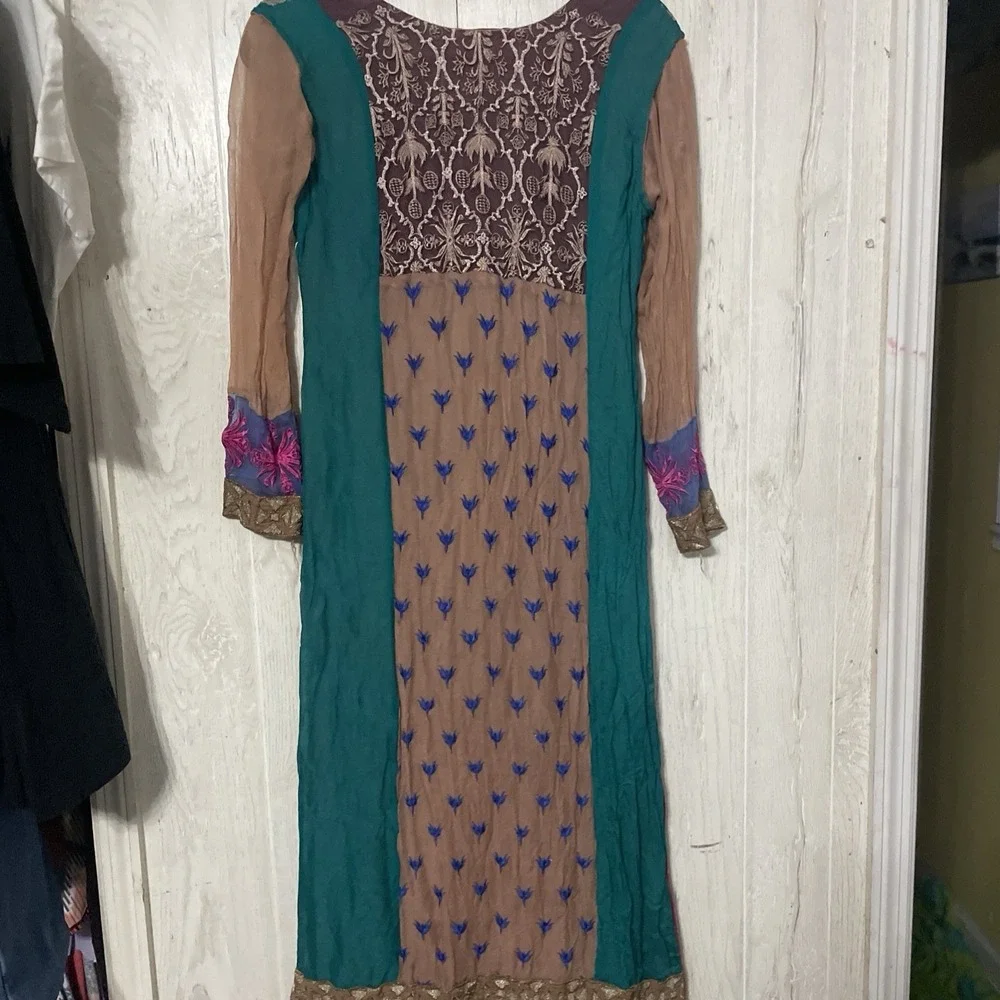 Women Clothes Pakistani Salwar Kameez Ready Made Designer Sajni Size‎ Medium - Picture 4 of 7